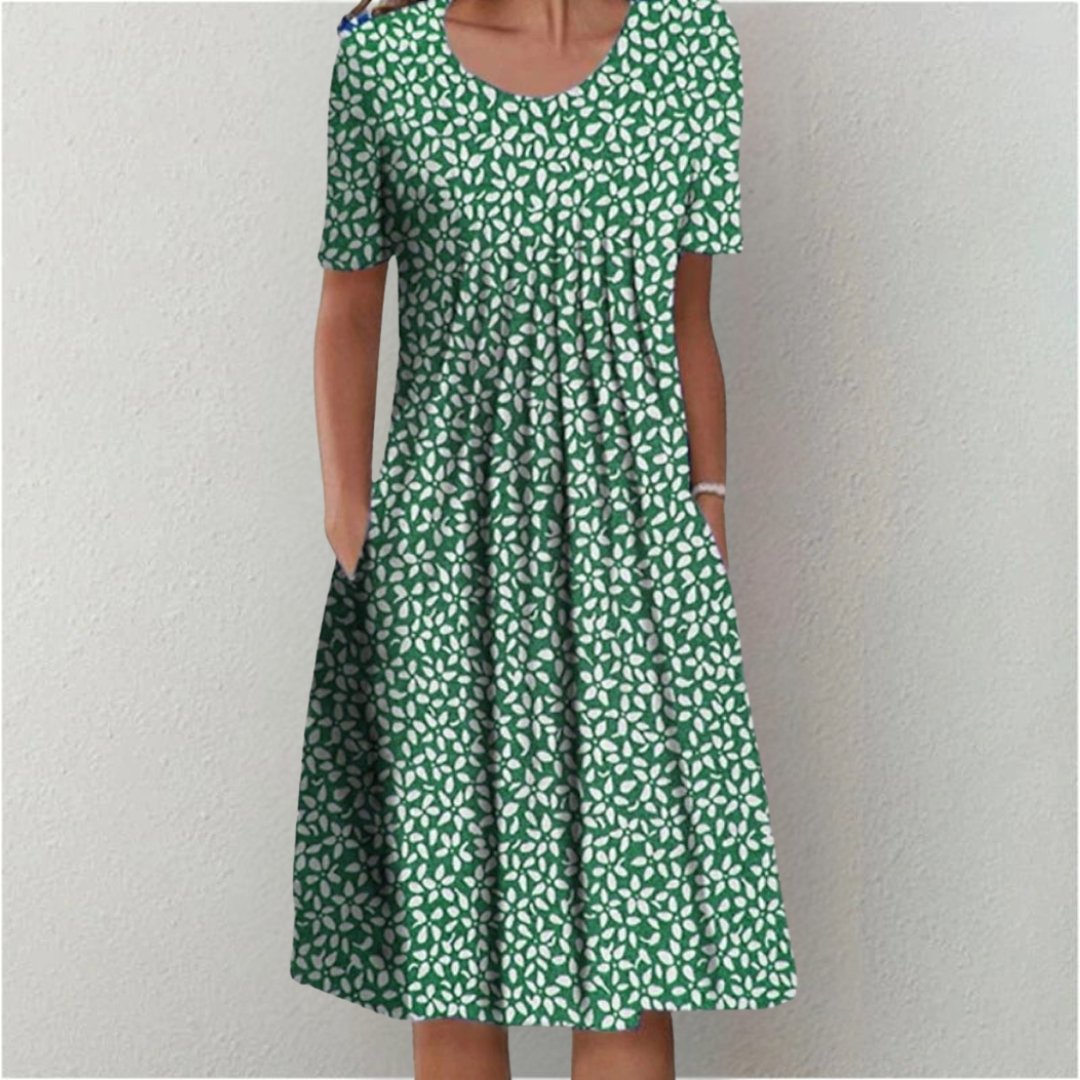 SOFÍA | Elegante y Casual Vestido Floral con Bolsillos