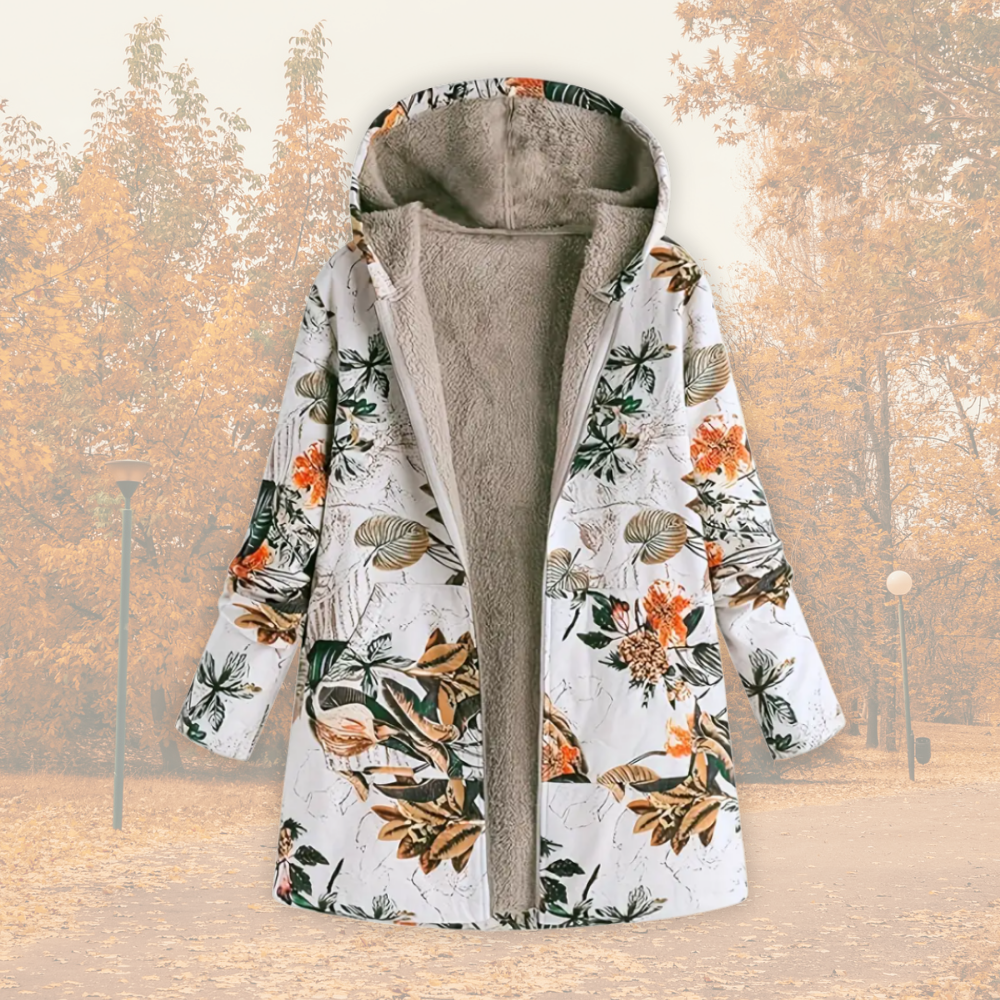 Casa Penélope Camellia | Chaqueta Cálida con Forro de Forro Polar