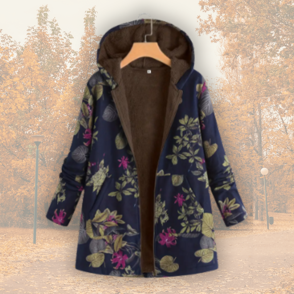 Casa Penélope Camellia | Chaqueta Cálida con Forro de Forro Polar