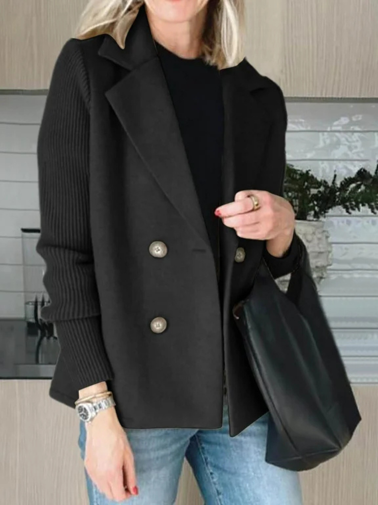 EVA™ | Chaqueta elegante con mangas de punto