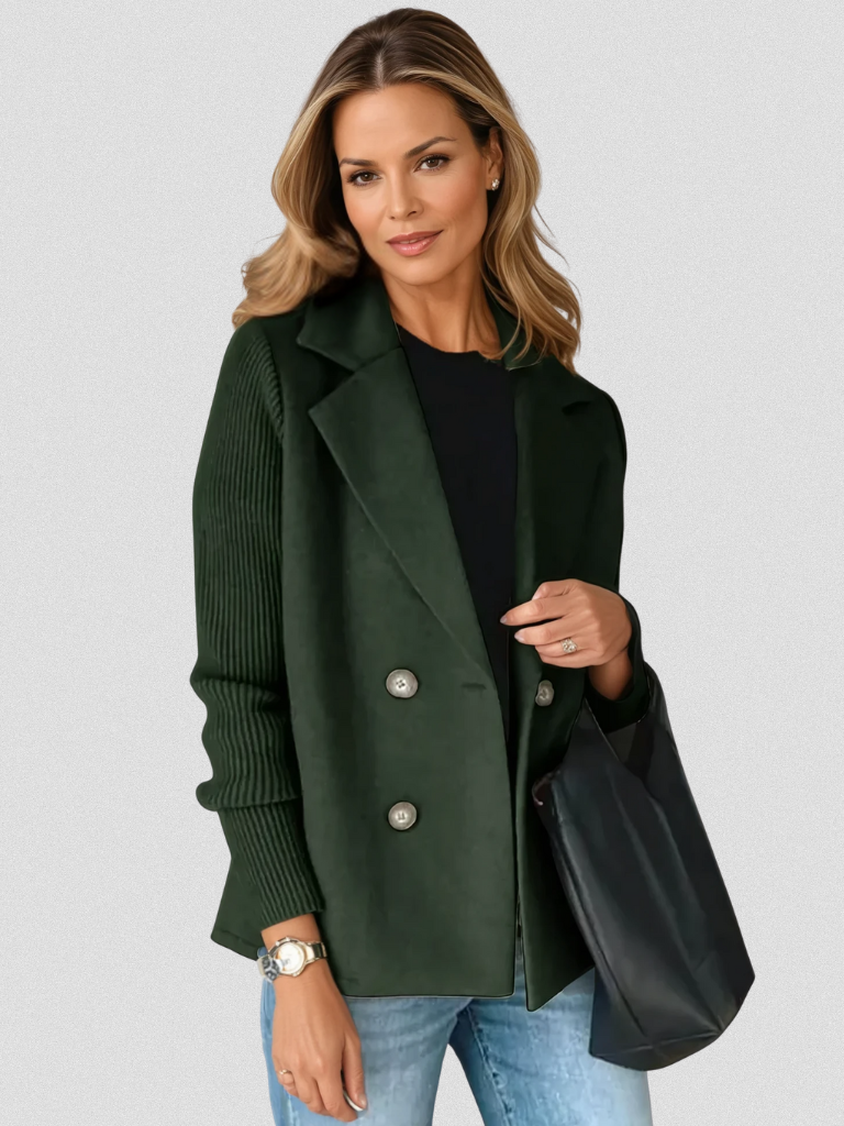 EVA™ | Chaqueta elegante con mangas de punto