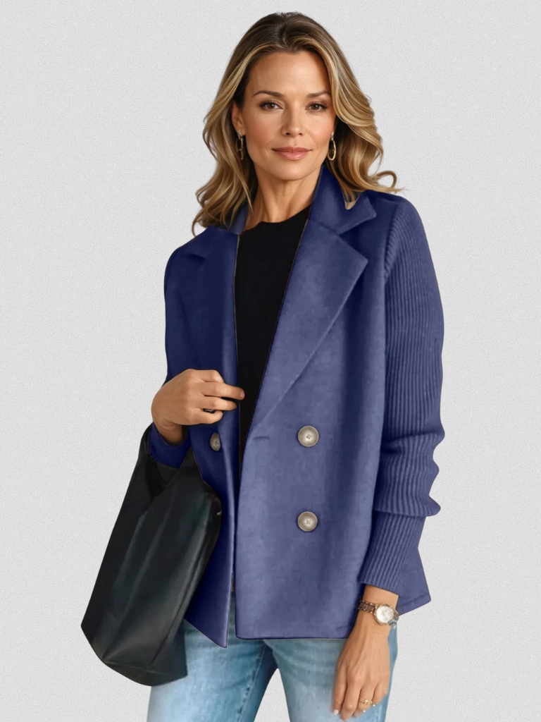 EVA™ | Chaqueta elegante con mangas de punto