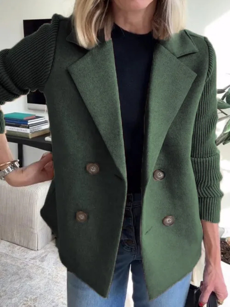 EVA™ | Chaqueta elegante con mangas de punto