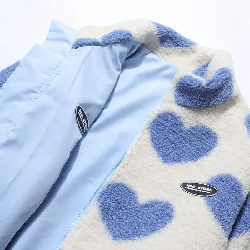 Katharina | Chaqueta reversible de corazones