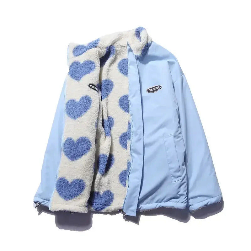 Katharina | Chaqueta reversible de corazones
