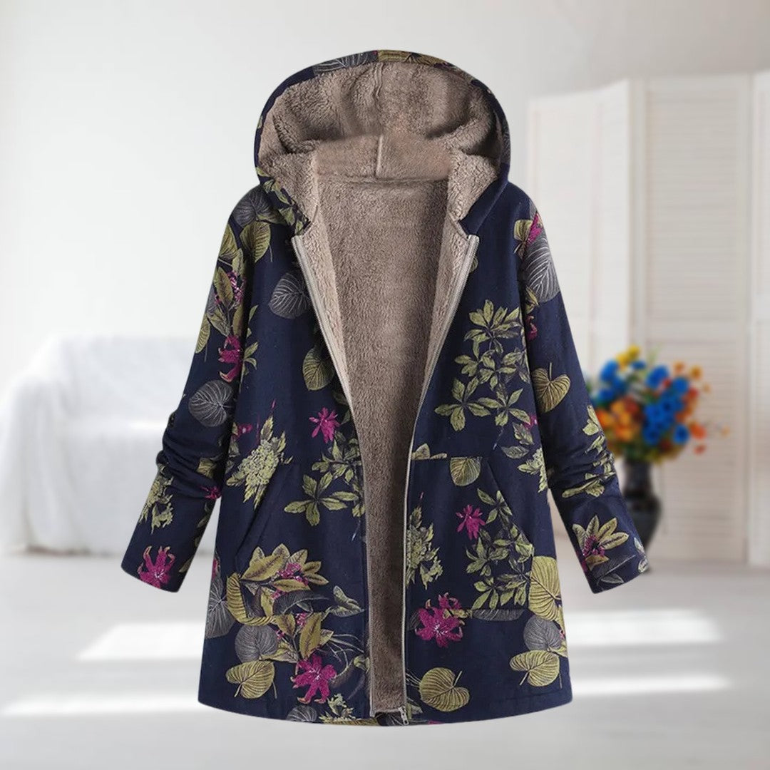 Casa Penélope Camellia | Chaqueta Cálida con Forro de Forro Polar