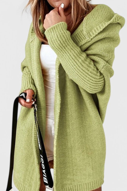 LOVISA | Cárdigan de Punto con Capucha Oversized