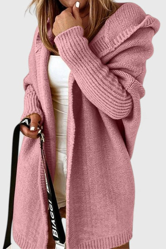 LOVISA | Cárdigan de Punto con Capucha Oversized