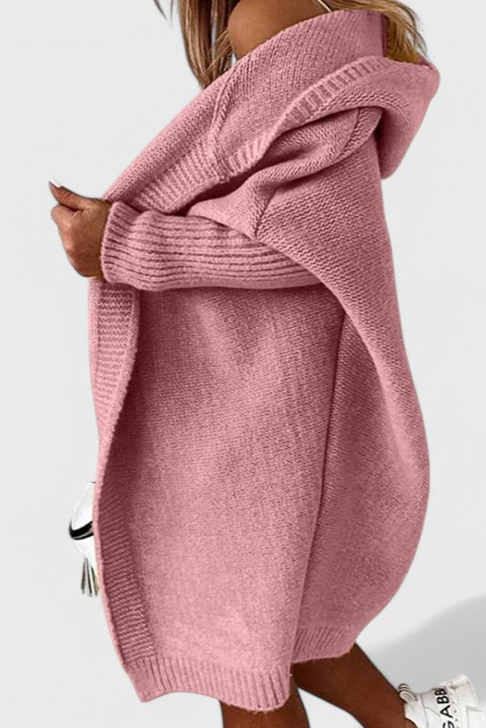 LOVISA | Cárdigan de Punto con Capucha Oversized