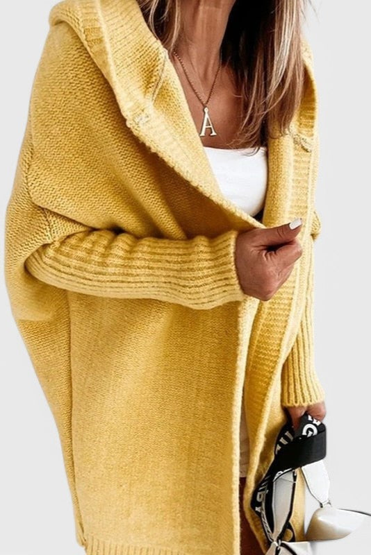 LOVISA | Cárdigan de Punto con Capucha Oversized