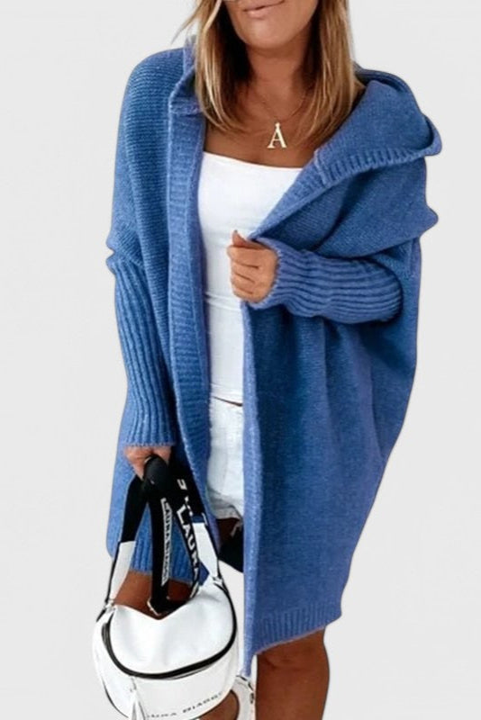LOVISA | Cárdigan de Punto con Capucha Oversized