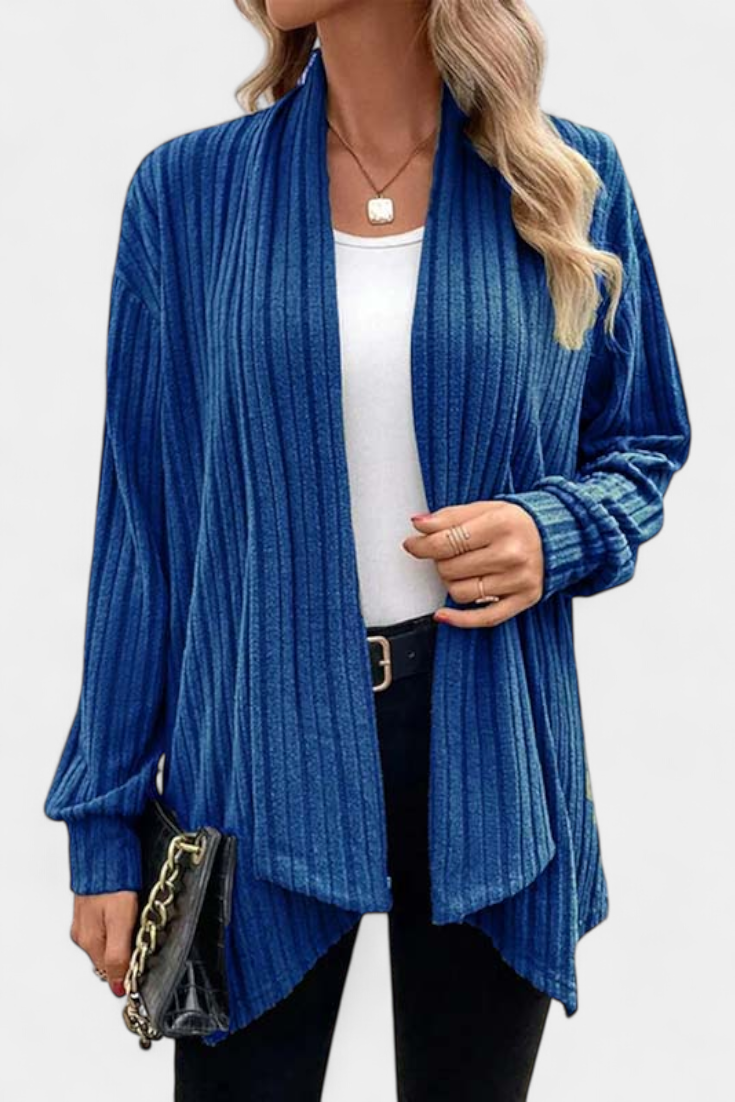 SANSEL | Cárdigan Casual con Capucha y Bolsillos