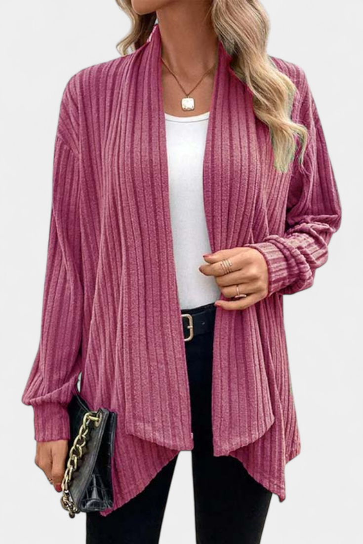 SANSEL | Cárdigan Casual con Capucha y Bolsillos