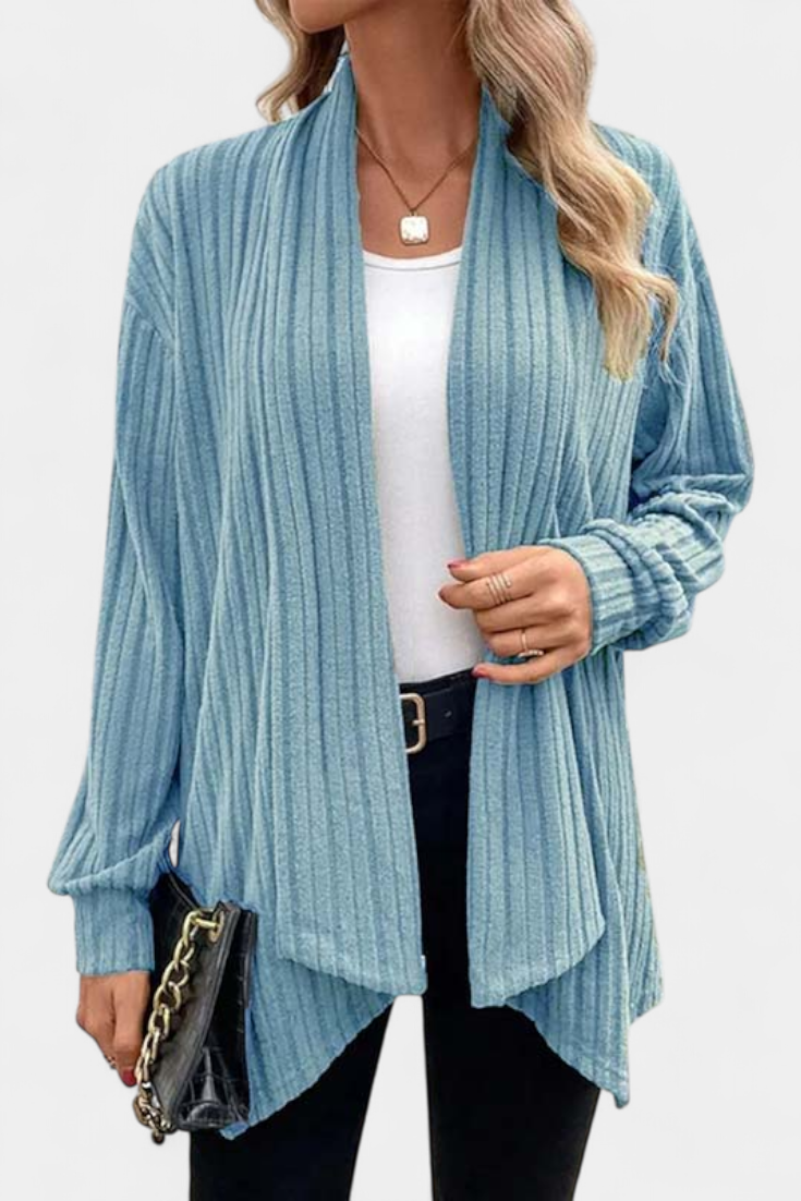 SANSEL | Cárdigan Casual con Capucha y Bolsillos