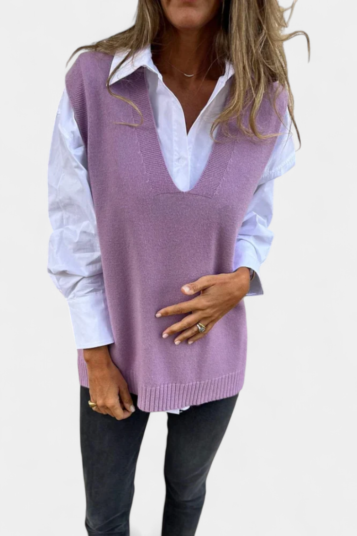 MAIREAD | Chaqueta de Punto con Escote en V