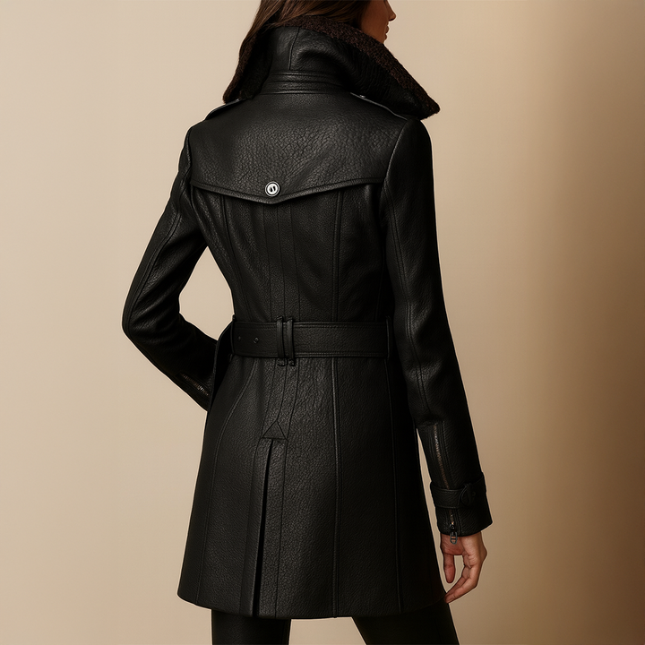 Victoria | Elegante Abrigo de Cuero