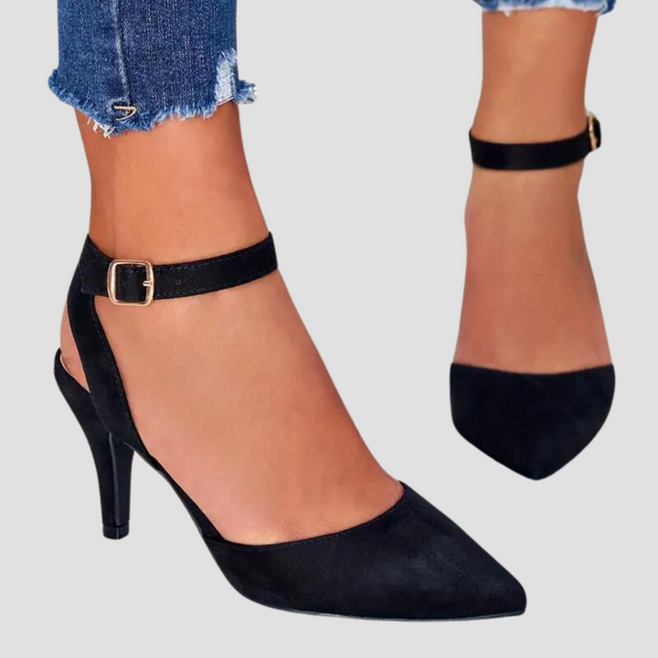 Nicolás | Tacones ortopédicos de confort con doble correa