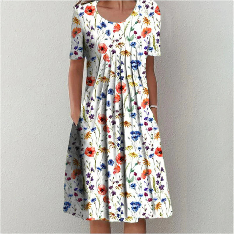 SOFÍA | Elegante y Casual Vestido Floral con Bolsillos