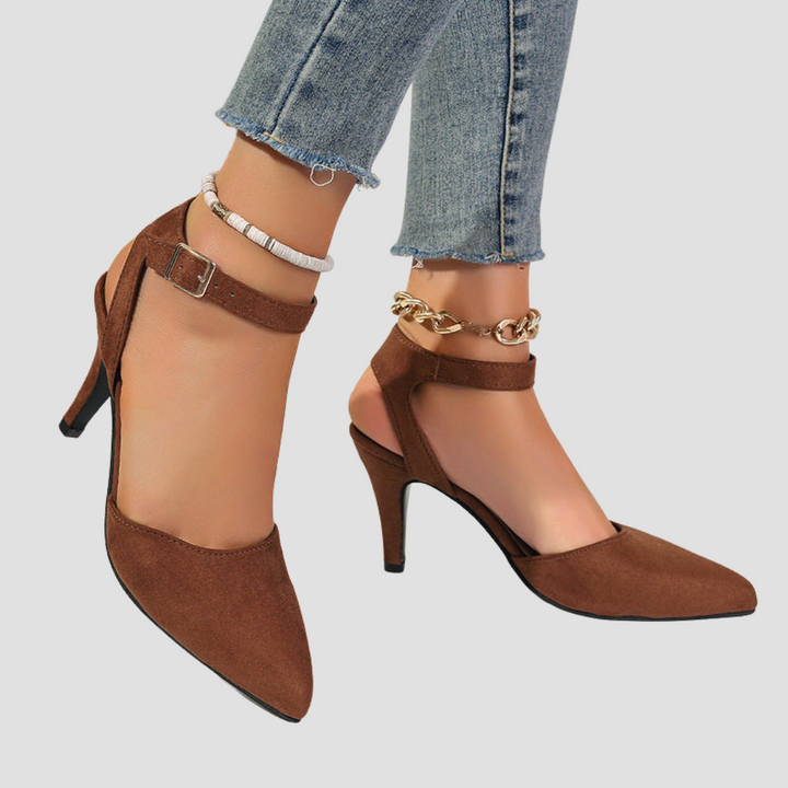 Nicolás | Tacones ortopédicos de confort con doble correa