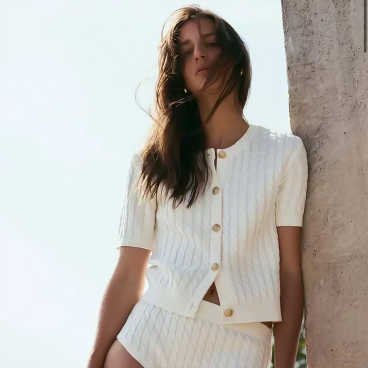 Aurelio | Cárdigan de punto suave con botones