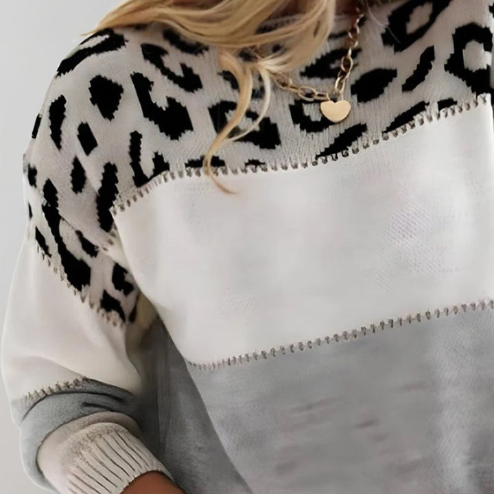 Orlena | Jersey informal con estampado de leopardo