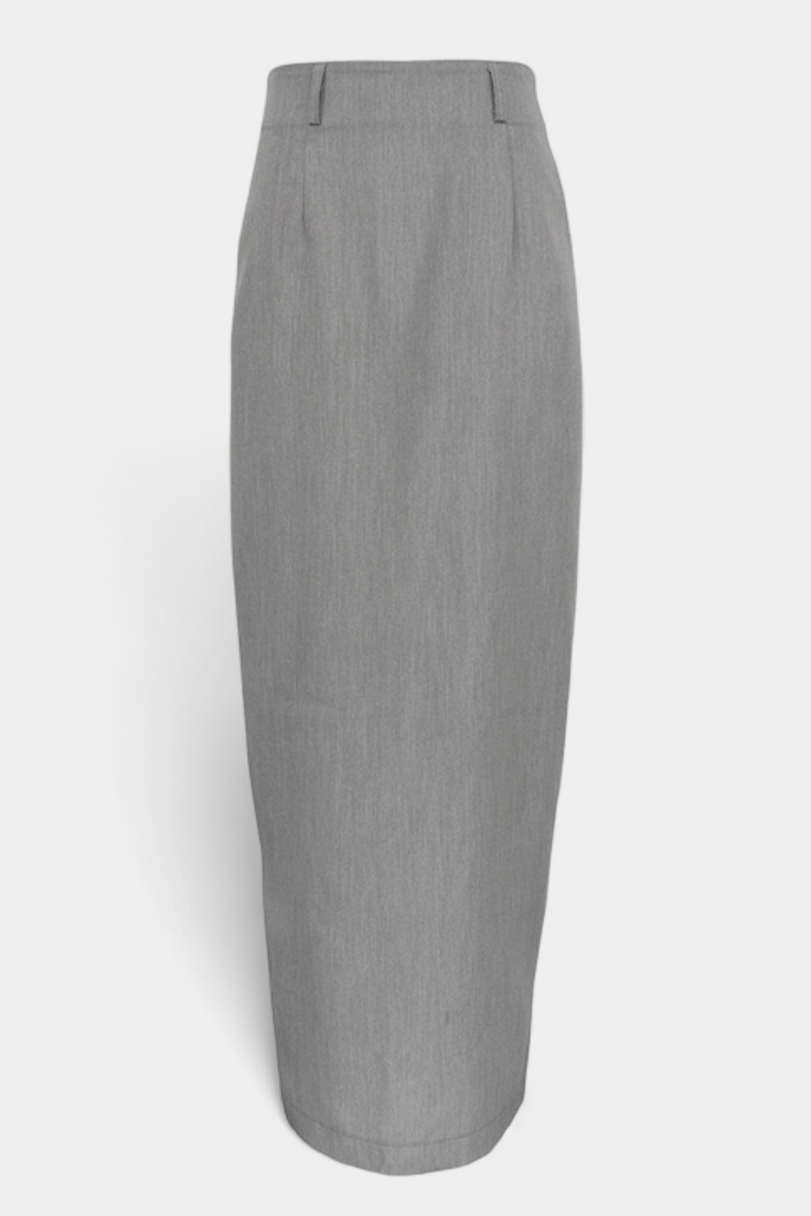 Sherrie Falda de Tiro Alto con Abertura Trasera