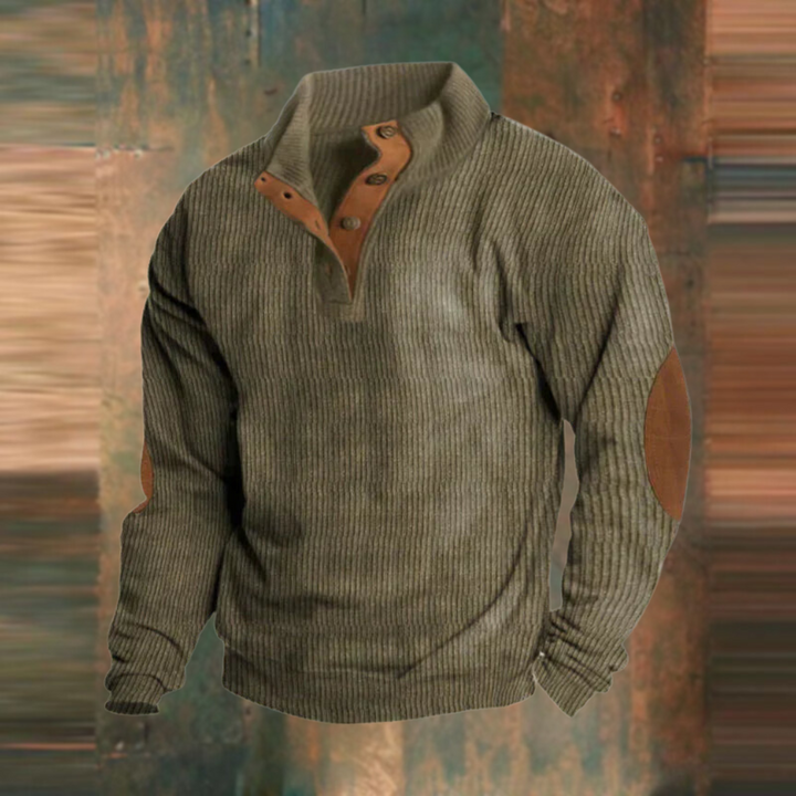 Sudadera casual con cuello alto y mangas largas