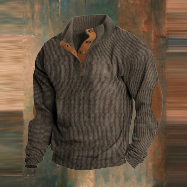 Sudadera casual con cuello alto y mangas largas
