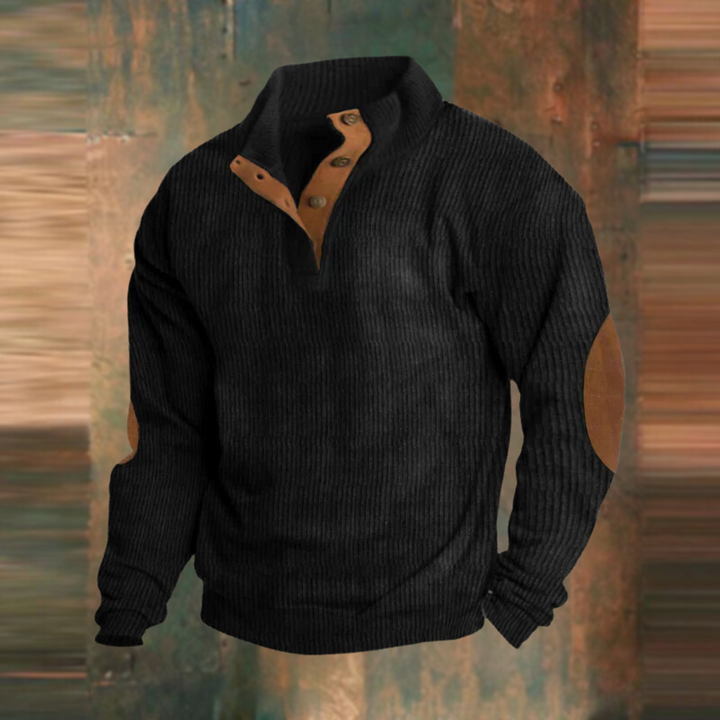 Sudadera casual con cuello alto y mangas largas