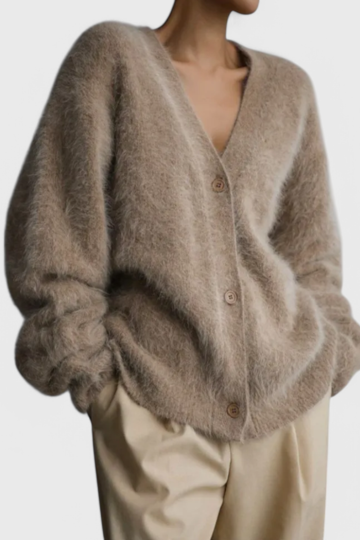 DANIELA | Suave Cardigan de Mezcla de Cachemira