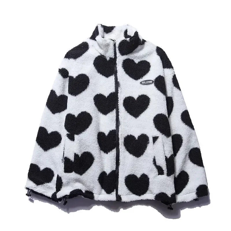 Katharina | Chaqueta reversible de corazones