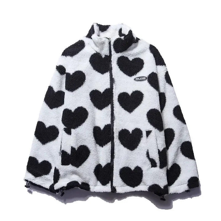 Katharina | Chaqueta reversible de corazones