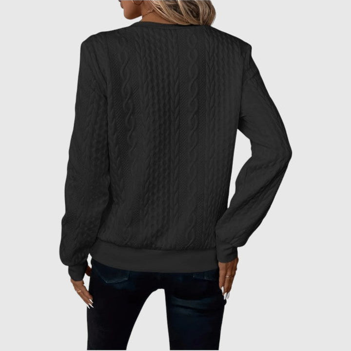 AMALIE | Jersey de punto con cremallera suave.