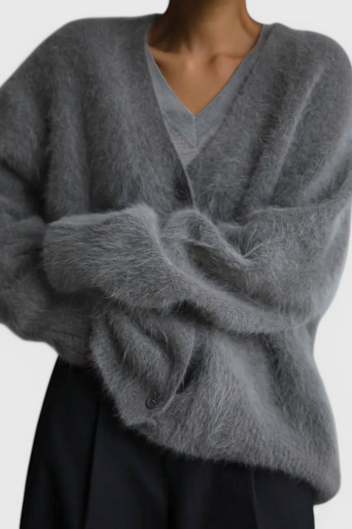 DANIELA | Suave Cardigan de Mezcla de Cachemira