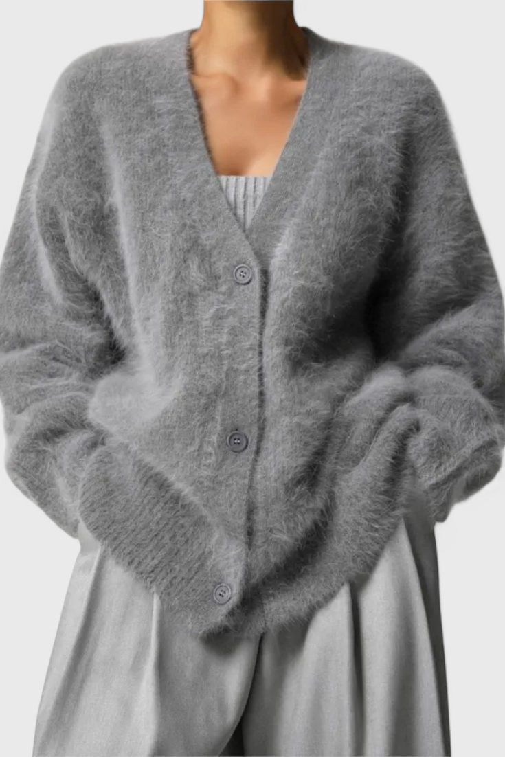 DANIELA | Suave Cardigan de Mezcla de Cachemira