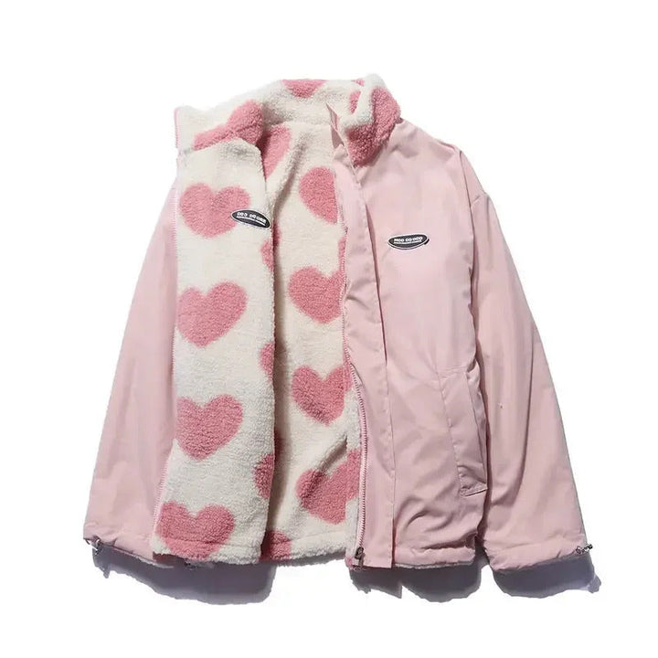 Katharina | Chaqueta reversible de corazones