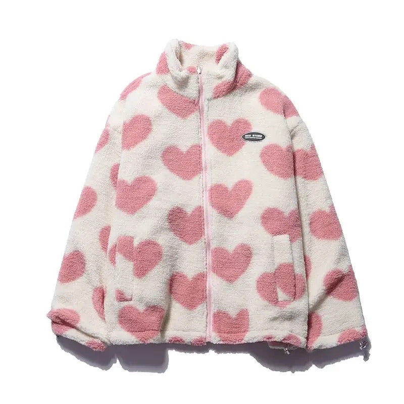 Katharina | Chaqueta reversible de corazones