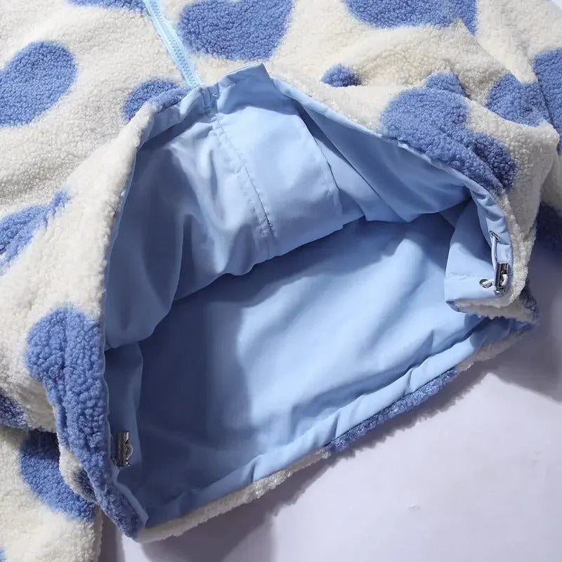 Katharina | Chaqueta reversible de corazones