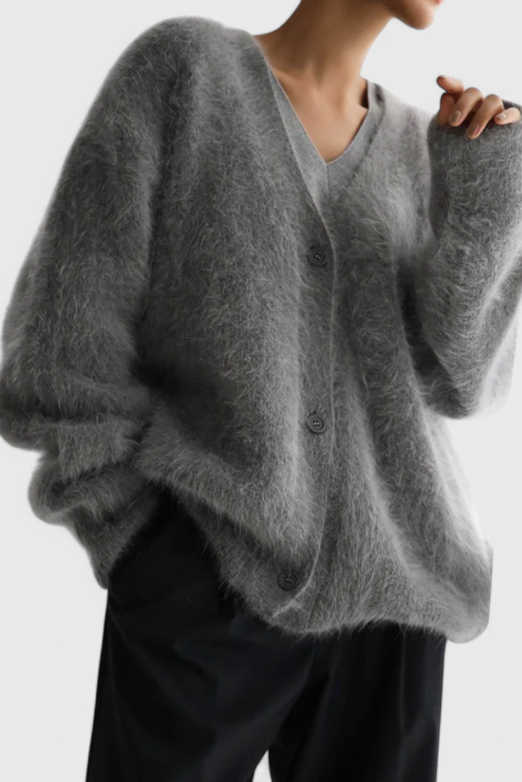 DANIELA | Suave Cardigan de Mezcla de Cachemira