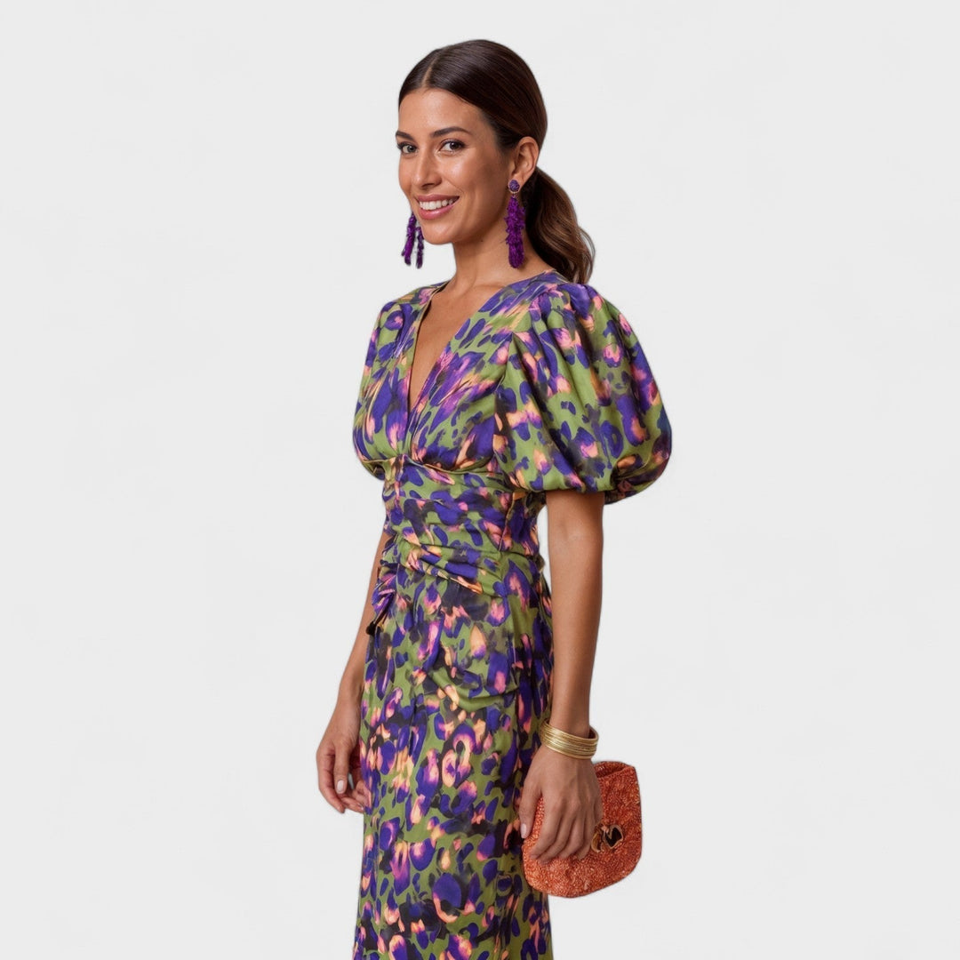 Lily – Vestido Fuego Tropical
