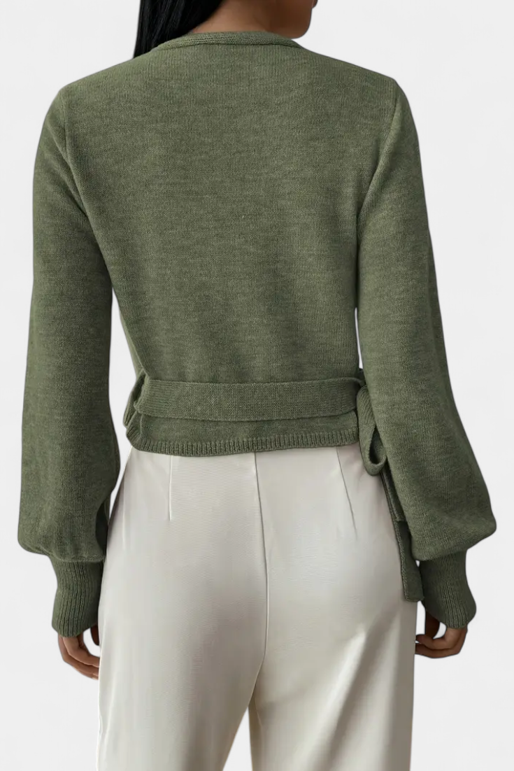 PERSEPHONE | Suéter con Tirantes Cruzados y Cuello en V