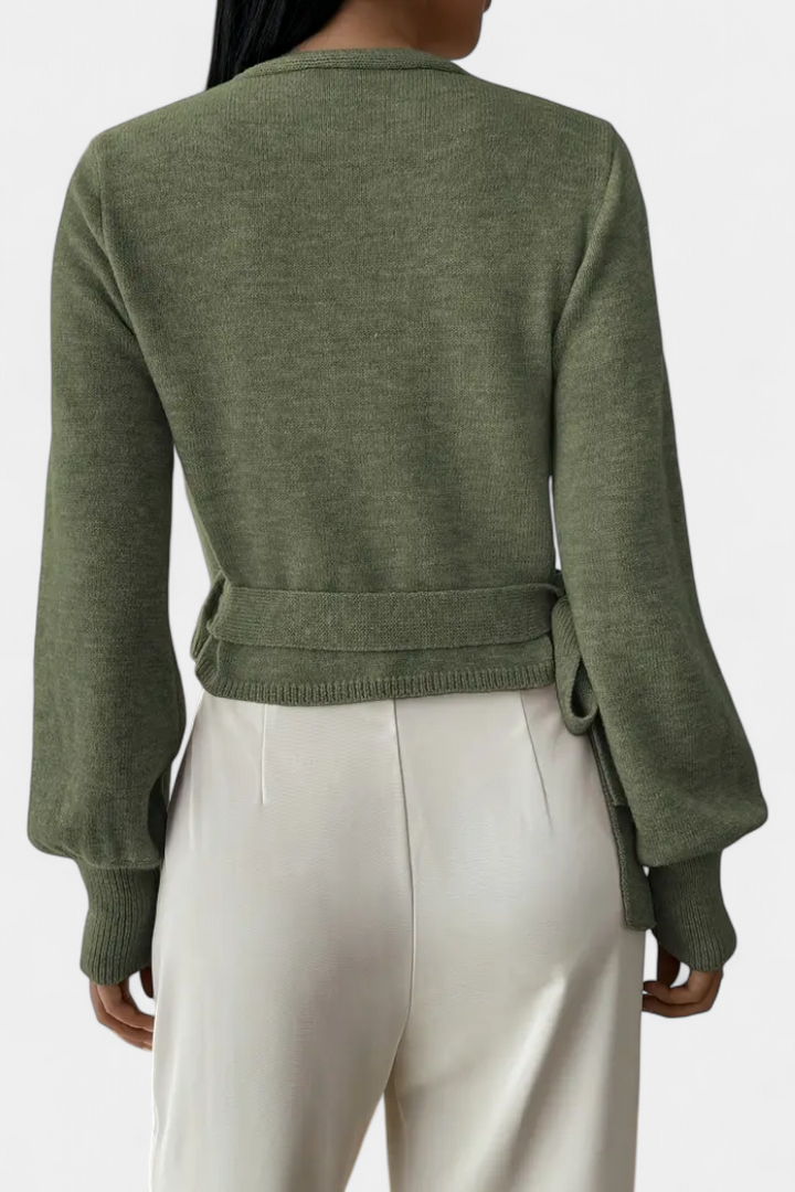 PERSEPHONE | Suéter con Tirantes Cruzados y Cuello en V