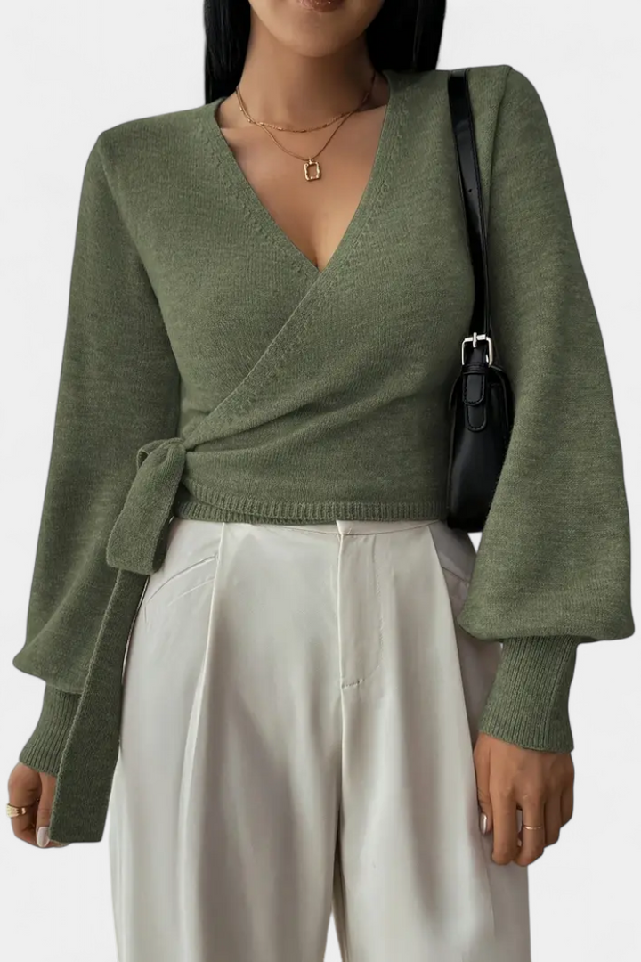 PERSEPHONE | Suéter con Tirantes Cruzados y Cuello en V