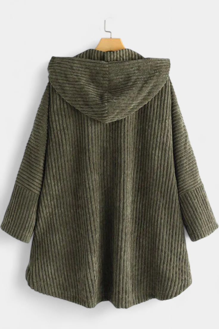 TAIA | Abrigo de Pana con Capucha