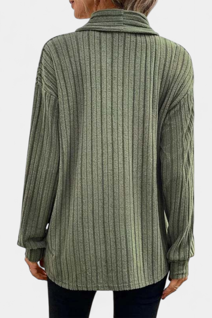 SANSEL | Cárdigan Casual con Capucha y Bolsillos