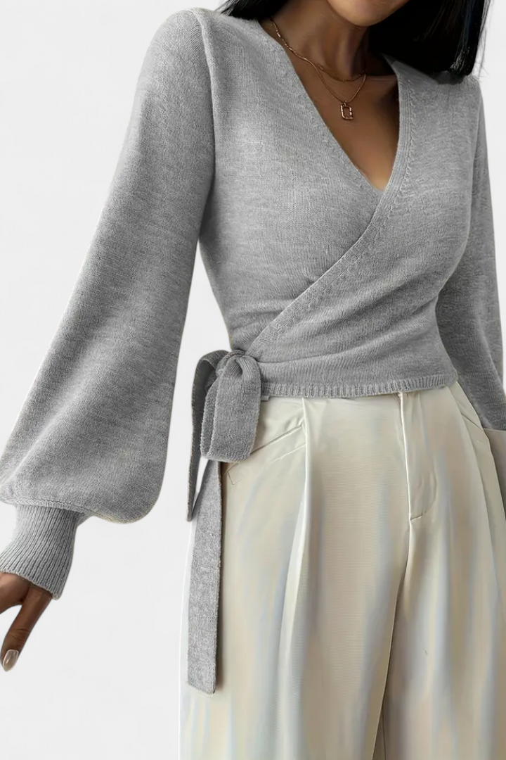 PERSEPHONE | Suéter con Tirantes Cruzados y Cuello en V