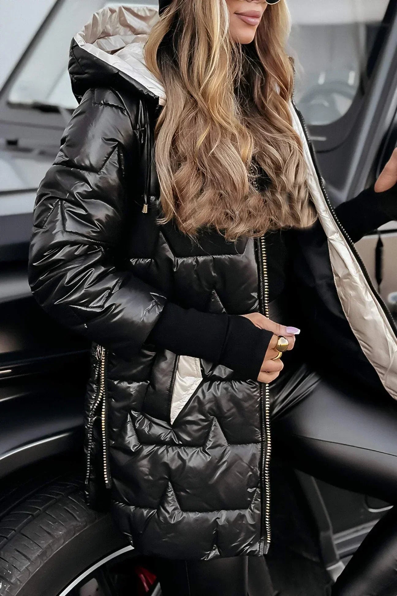 Eliza | Elegante abrigo de invierno con capucha y relleno