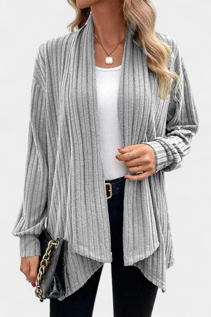 SANSEL | Cárdigan Casual con Capucha y Bolsillos