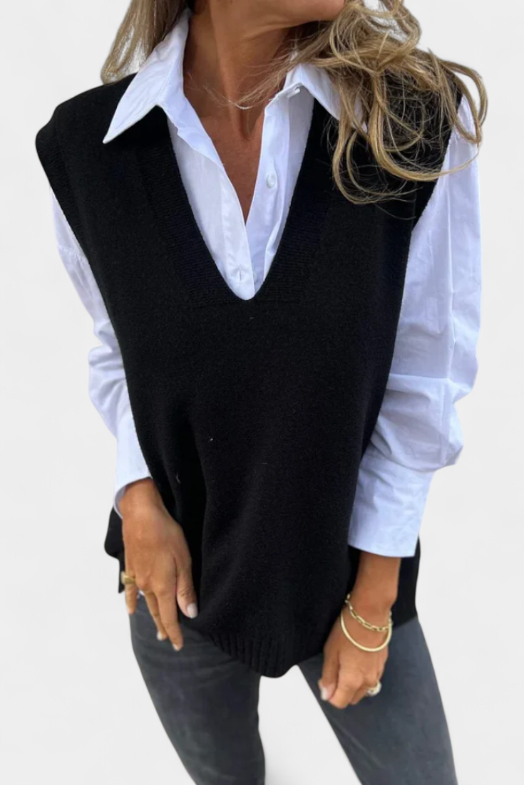 MAIREAD | Chaqueta de Punto con Escote en V