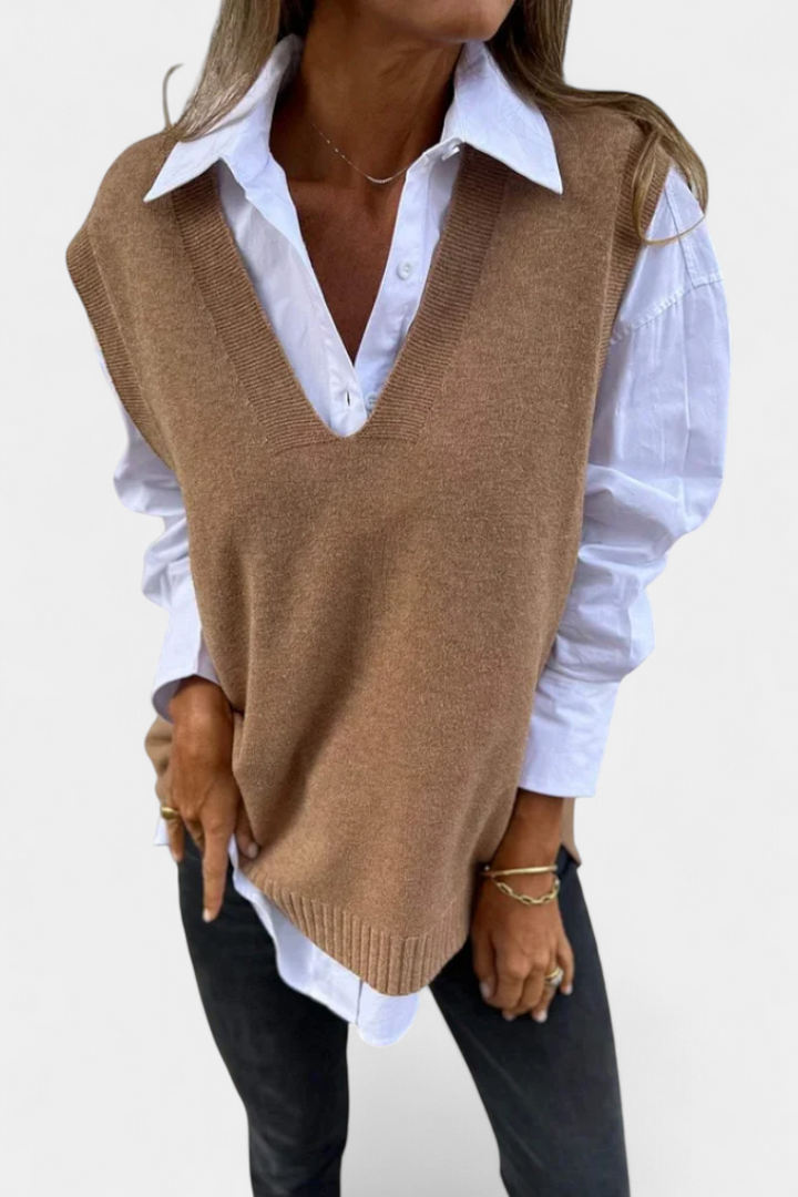 MAIREAD | Chaqueta de Punto con Escote en V